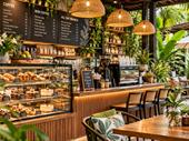 cafe restaurant at busy